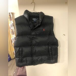Black Polo Puffer Vest